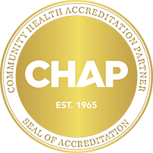 Community Health Accreditation Partner (CHAP) Seal of Accreditation.